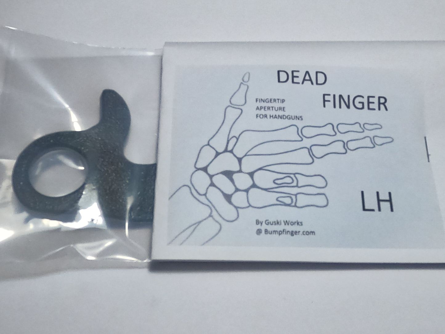 LH DEAD FINGER Fingertip Aperture for handguns left hand